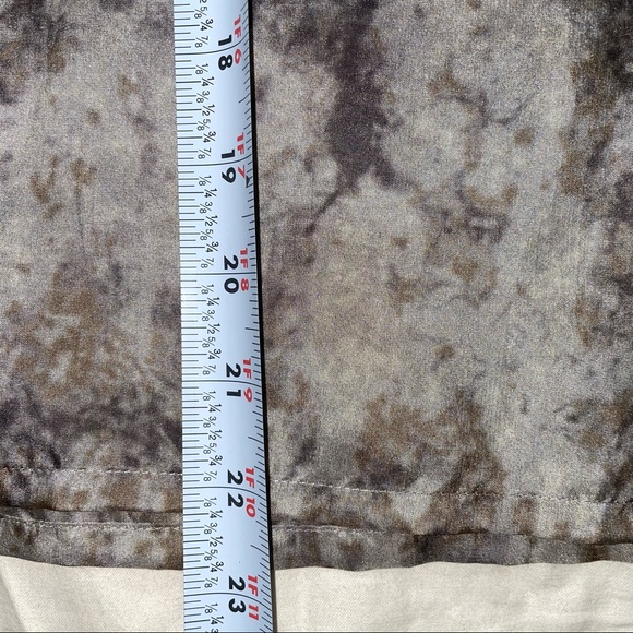 Eileen Fisher Grey Brown Seaspray silk short sleeve T-shirt top - Picture 7 of 7